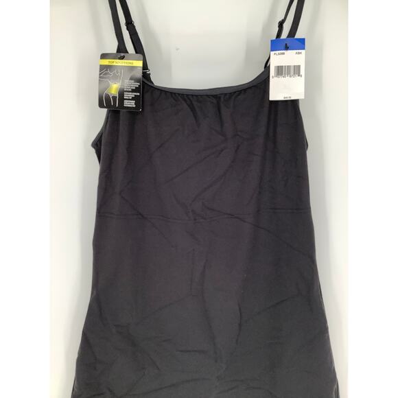 Maidenform Women's XL Black Tummy Control Cami Long Tank Top Shapewear G32-6 - Picture 4 of 10